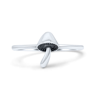 Mushroom Design Artisan Stylish Statement Oxidized Band Thumb Ring